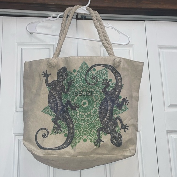 Belize Canvas Tote-Large - Picture 1 of 8
